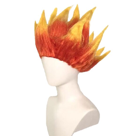 Short Spiked Wig Cosplay Costume Hair Halloween Party Wig Unisex Anime Style - Picture 2 of 9